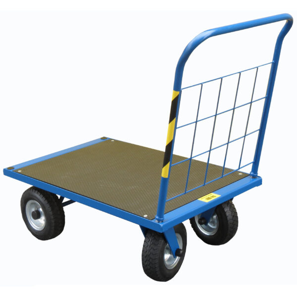 Wózek magazynowy z platformą ze sklejki wodoodpornej, koła 260 mm, Agromech